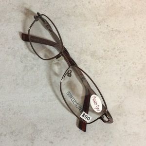 NWT Structure dark brown metal eyeglasses new old stock
